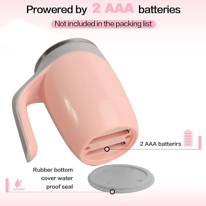 Automatic Magnetic Stirring Coffee Mug, Rotating Home Office Travel Mixing Cup，Funny Electric Stainless Steel Self Mixing Coffee Tumbler, Suitable for Coffee, Milk, Cocoa and Other Beverages