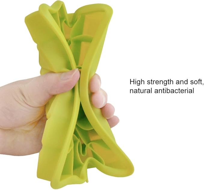 Ice Cube Tray, Silicone Square Ice Trays Easy Release Stackable Ice Cube Mold with Removable Lid, 24 Cavity (2 Pack, Green)