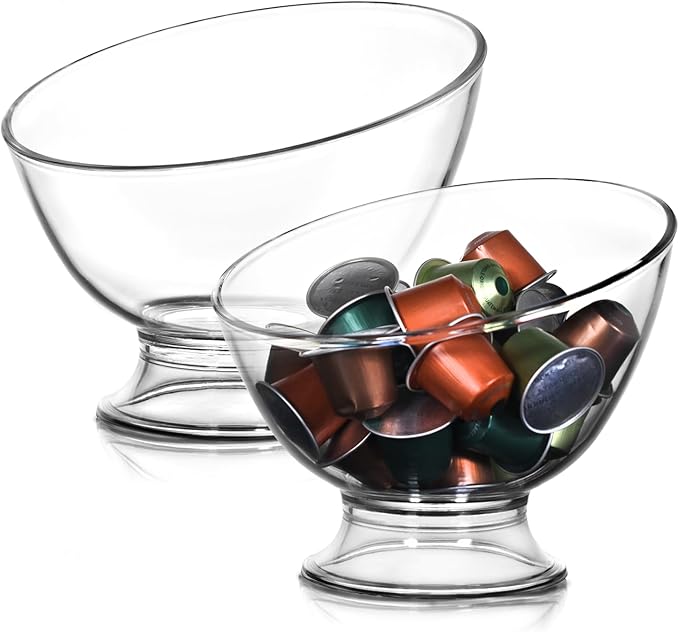 2-Pack Coffee Pod Holder, Plastic Coffee Capsule Organizer, Creamer Container for Coffee Bar, Countertop