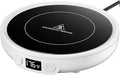 SWEETFULL Mug Warmer - Upgraded 36W Coffee Cup Warmer for Desk with 130℉-176℉ Digital Display, 2-12H Timer Auto Shut Off, Smart Electric Coffee Heating Plate, Ideal Gifts for Women Men - White