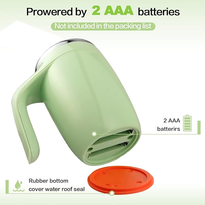 Automatic Magnetic Stirring Coffee Mug, Rotating Home Office Travel Mixing Cup，Funny Electric Stainless Steel Self Mixing Coffee Tumbler, Suitable for Coffee, Milk, Cocoa and Other Beverages……