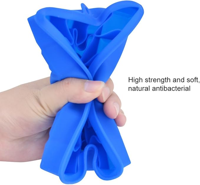 Ice Cube Tray, Silicone Square Ice Trays Easy Release Stackable Ice Cube Mold with Removable Lid, 24 Cavity (2 Pack,Blue)