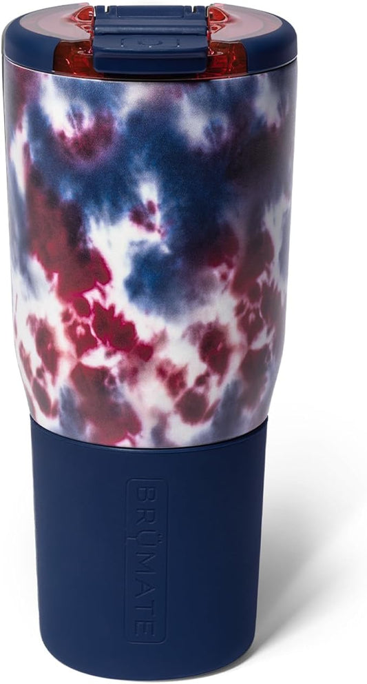 BrüMate Nav 25oz 100% Leak Proof Insulated Travel Tumbler with Magnetic BevLock™ Lid - Double Wall Cup-Holder Friendly Stainless Steel Mug (Star Burst)