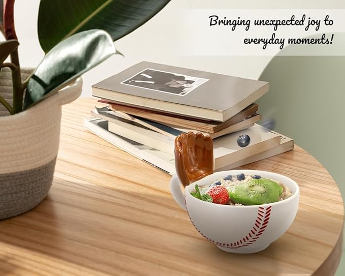 MAX'IS Creations The Mug with a Glove, Baseball Mug Coach Gift Novelty Funny Coffee Mugs Sports Baseball Gifts for Boys 8-12 12-14 Men Mom Accessories,16oz