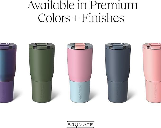 BrüMate Nav 25oz 100% Leak Proof Insulated Travel Tumbler with Magnetic BevLock™ Lid - Double Wall Cup-Holder Friendly Stainless Steel Mug (Dark Aura)