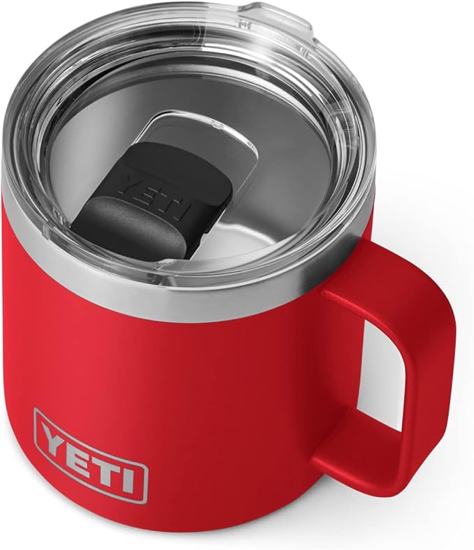 YETI Rambler 14 oz Mug, Vacuum Insulated, Stainless Steel with MagSlider Lid, Stainless