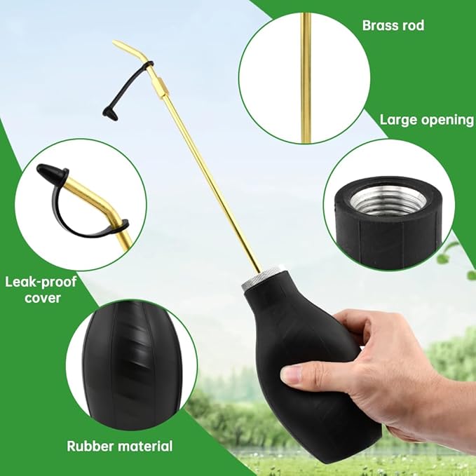 Diatomaceous Earth Powder Duster, Garden Bulb Duster Sprayer, Applicator Dispenser for Organic Gardening, Agricultural Supplies, Other Home Powder Applications