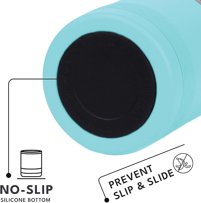 Elemental Recess Lowball Tumbler, 10oz Triple Wall Stainless Steel Cup with Non-Shattered Tritan Lid, Insulated Whiskey Glass, Insulated Coffee Tumbler Mug for Hot & Cold Drinks - Robin's Egg