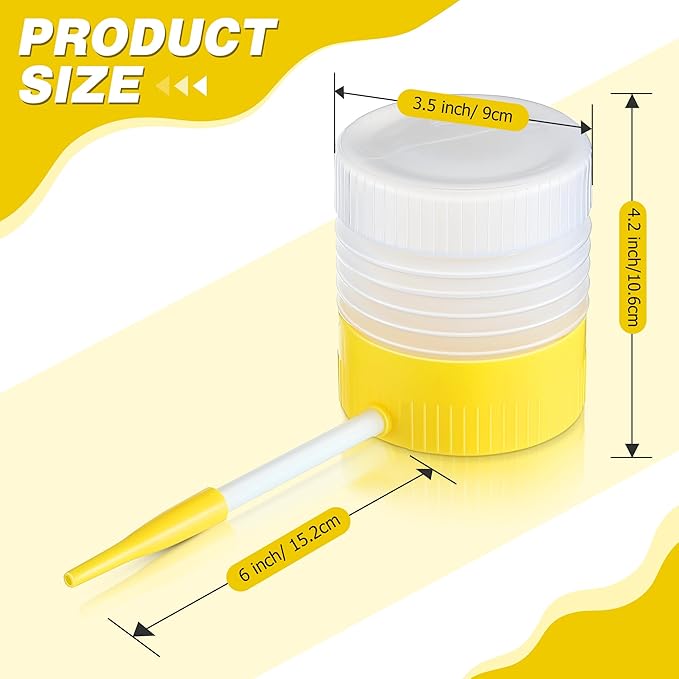 Qualirey 1 Pack Diatomaceous Earth Powder Duster with 6 Inch Extension Nozzle, Diatomaceous Earth Powder Duster for Pest Control, Powder Sprayer for Indoor and Outdoor Use