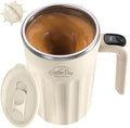 Self Stirring Mug,Self Stirring Coffee Mug,Suitable for Coffee, Milk, Cocoa and Other Beverages (Cream-temperature, 12 Ounces)