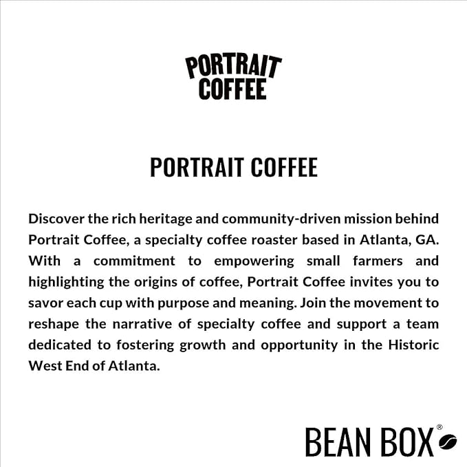Bean Box Atlanta Coffee Sampler, 2-Pack - Roasted by Portrait, Gourmet Arabica Coffee, Variety Pack - Whole Bean