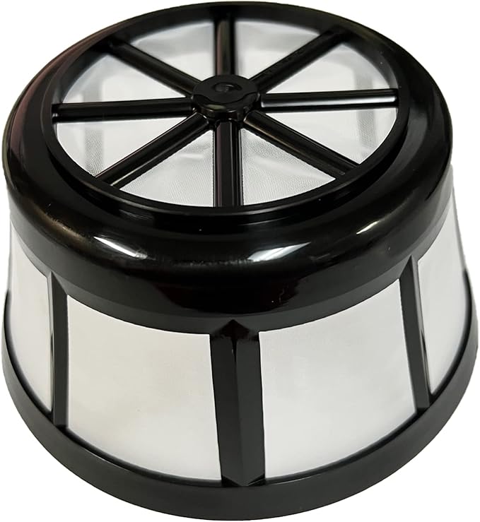 GoldTone Brand Reusable 8-12 Cup Basket Filter | Reusable Basket Coffee Filter Nylon Mesh fits Mr. Coffee, Black + Decker, Proctor Silex (4 Pack)