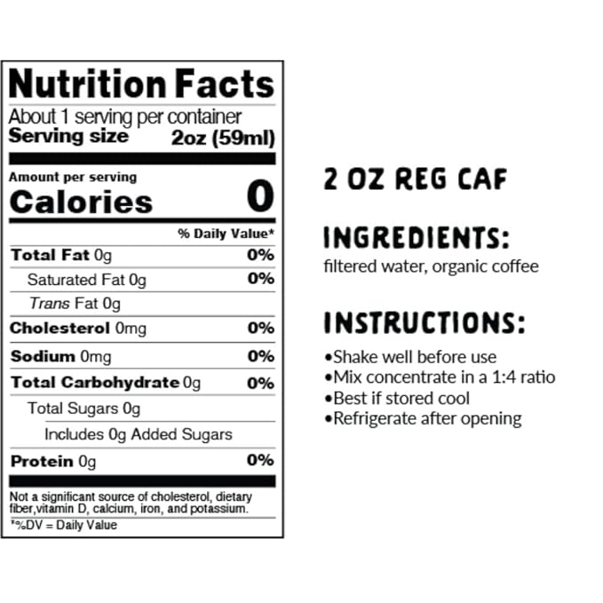 Explorer Cold Brew Organic Liquid Coffee Concentrate, Classic Regular Caffeine, Drink Iced or Hot While On the Go, Travel Size, 2 fl oz (Pack of 12)