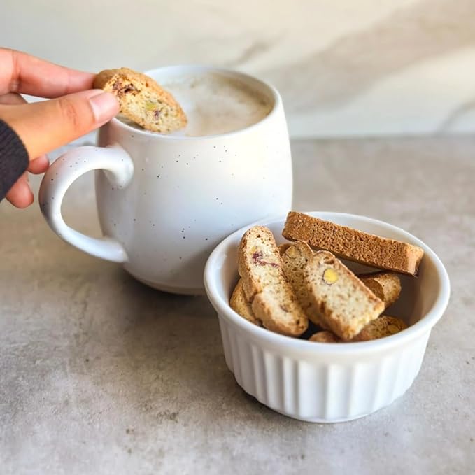 Tutti Gourmet Gluten Free Pistachio & Cranberry Biscotti, 9.9 oz (283g) Resealable Cookie Bag, Vegan and Halal Snacks