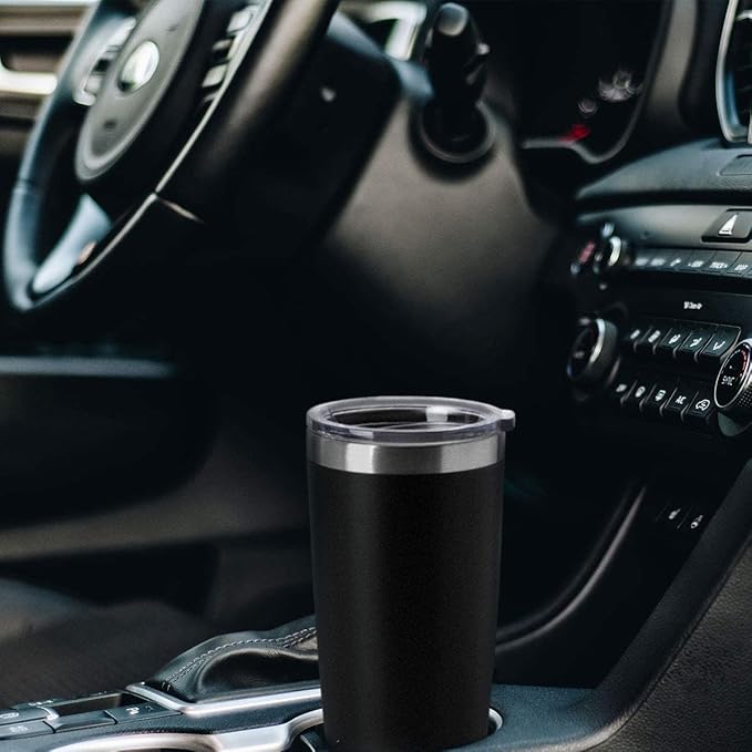 HASLE OUTFITTERS 20oz Tumblers Stainless Steel Mugs with Lid Double Wall Vacuum Insulated Coffee Cups for Cold & Hot Drinks (20oz-Mix, 12 Pack)