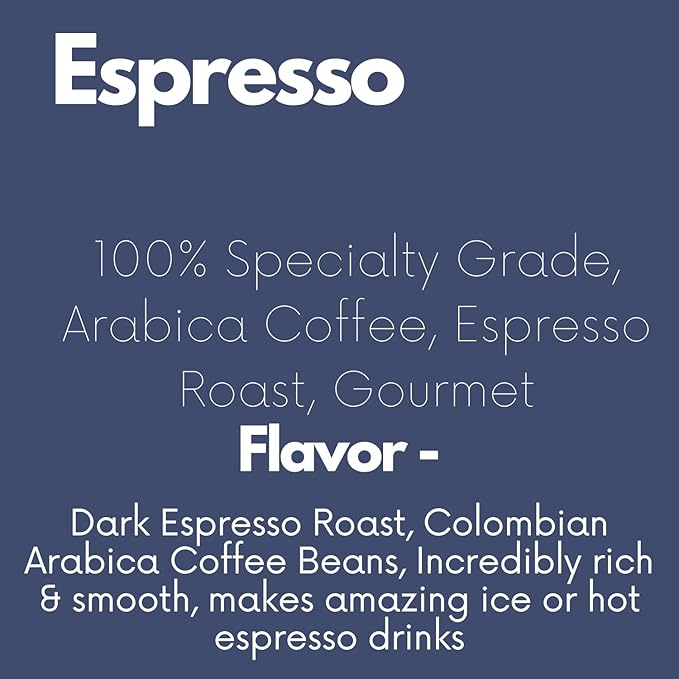 Sarasota Coffee Whole Bean Espresso | Dark Roast Gourmet Coffee Beans | Low Acid, Mold Free, Specialty Grade Bulk Beans | 5lb (80 oz)