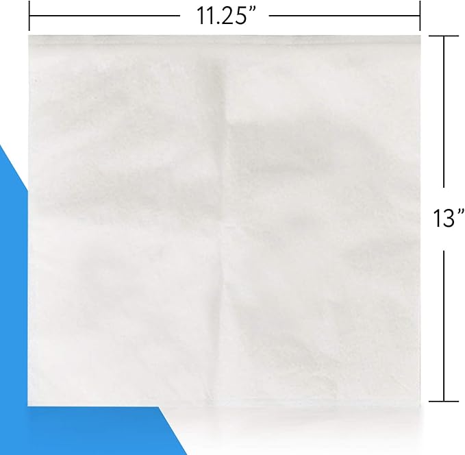 IMPRESA Cold Brew Filter Bags - Disposable Bags for Iced & Batch Coffee - Rip-Resistant Paper Coffee Filters - Compatible with Toddy Cold Brew Maker - 11.25" x 13", White, Pack of 30