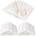 Amyhill 1000 Pcs Individually Wrapped Wooden Coffee Stirrers, Disposable Coffee Stir Sticks Round End Sticks Bulk Wood Stirrers for Cocktail Hot Drinks Restaurant Bar Home Office (5.5 Inch)