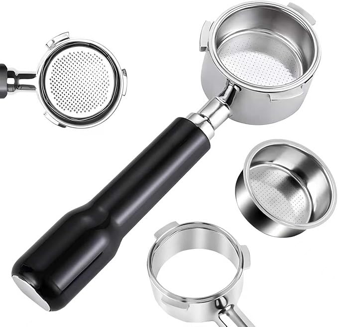 54mm Bottomless Portafilter Compatible with Breville BES870/ 878/880/ 840/500 - Premium 3-Ear Espresso Accessory for Home & Pro