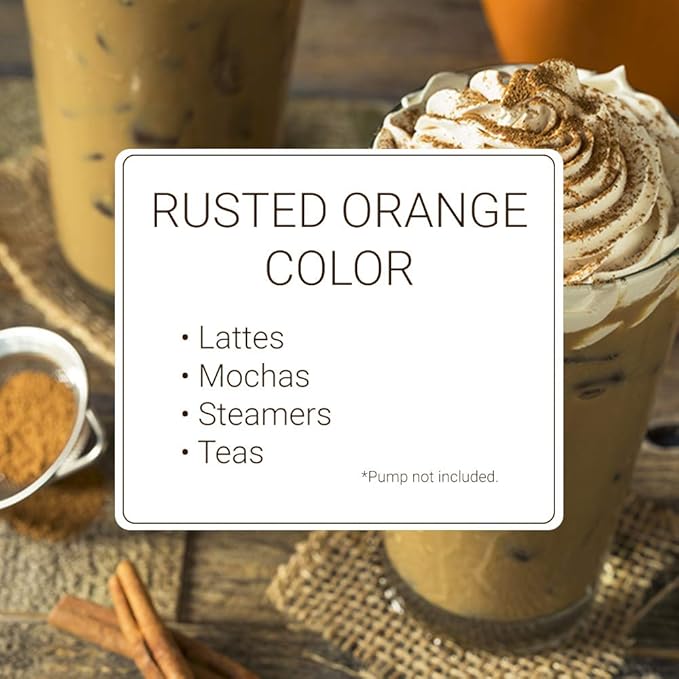 Monin - Pumpkin Spice Syrup, Hints of Nutmeg and Cinnamon, Natural Flavors, Great for Lattes, Mochas, Steamers, Teas, Ciders and Dessert Cocktails, Non-GMO, Gluten-Free (750 ml)