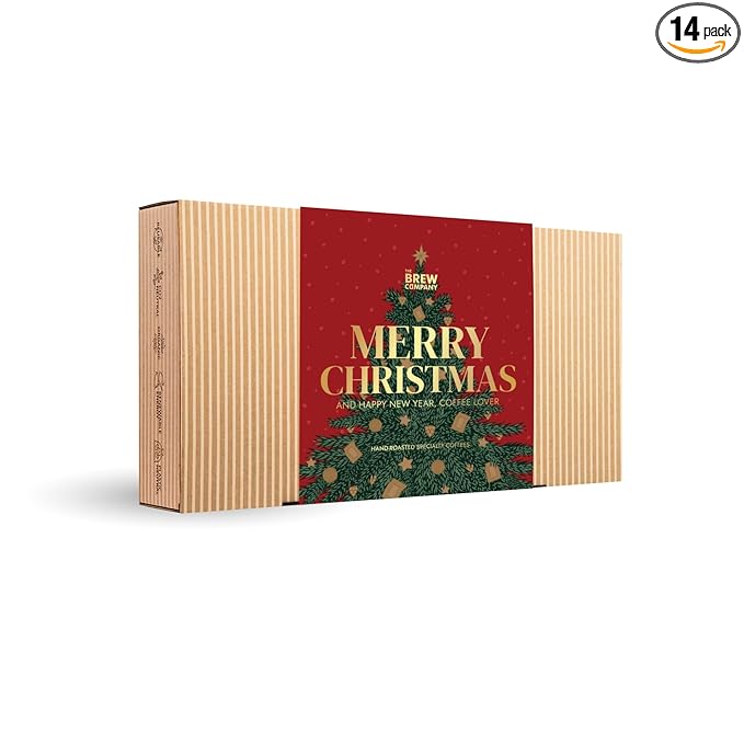 Christmas Coffee Gifts for Men & Women - 14 of the World's Finest Single Estate Specialty Coffees in Sampler Box for Coffee Lovers | Perfect Secret Santa Gift Set Idea with Unique Coffeebrewers