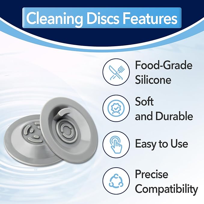 12 PCS Cleaning Tablets and 2 PCS Rubber Backflush Disc for Breville, 54mm Espresso Backflush Cleaning Discs for Breville Machines and Ninja Luxe Cafe, Clean Interior Parts and Portafilter
