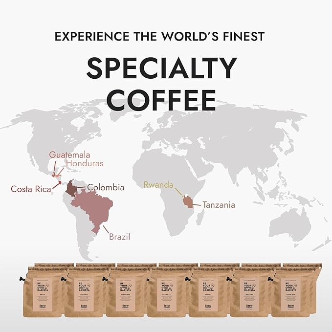 Christmas Coffee Gifts for Men & Women - 14 of the World's Finest Single Estate Specialty Coffees in Sampler Box for Coffee Lovers | Perfect Secret Santa Gift Set Idea with Unique Coffeebrewers