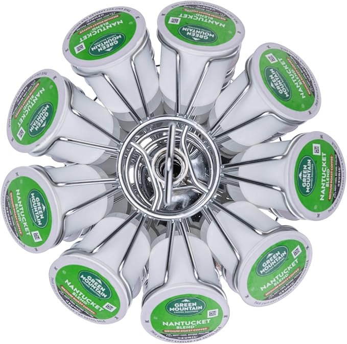 K cup Holder Storage Coffee Capsules Pod Holder Carousel 5 Tier Compatible with 45 K-Cup Pods