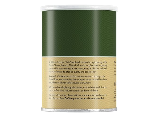 Cafe Altura Ground Organic Coffee, House Blend, 12 Ounce (Pack of 3)