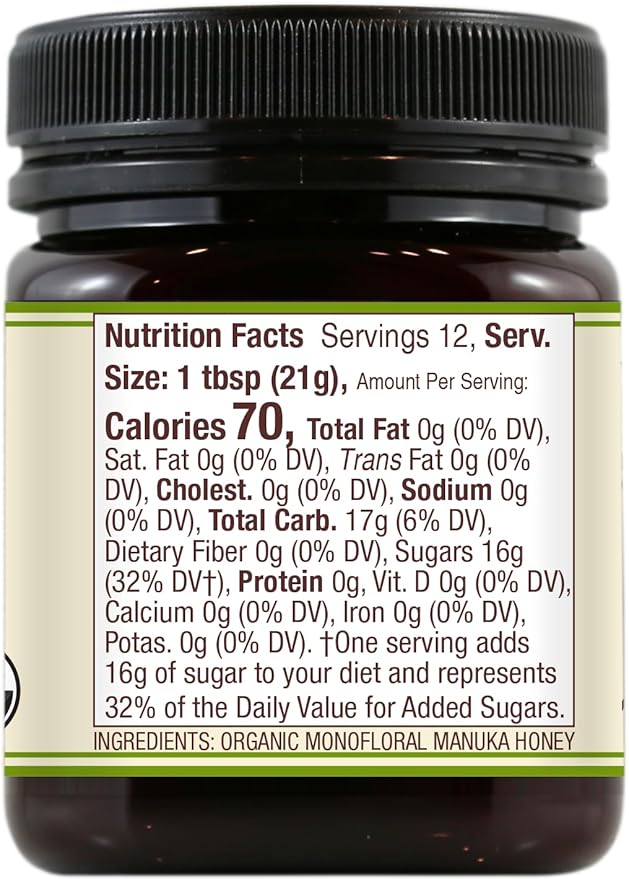 Wedderspoon Raw Organic Manuka Honey KFactor 16+, 8.8 Oz, Unpasteurized, Genuine New Zealand Honey, Multi-Functional, Non-GMO Superfood, Kfactor, Traceable from Our Hives to Your Home