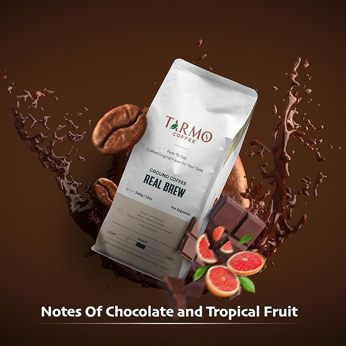 TARMO - REAL BREW | Low Acid 100% ARABICA Ground Coffee | Specialty Vietnamese Coffee | Single Origin Medium Roast | Coffee Ground 35.5 Oz Bag