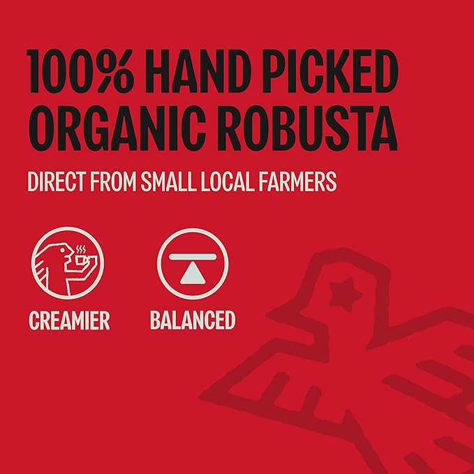 BAZAN COFFEE - Too Strong Robusta Vietnamese Whole Bean Coffee Dark Roast, Single Origin, High Caffeine & Low Acid Coffee, Bold Espresso Coffee Beans for Espresso Lovers, Full Bodied Flavor - 32oz Bag