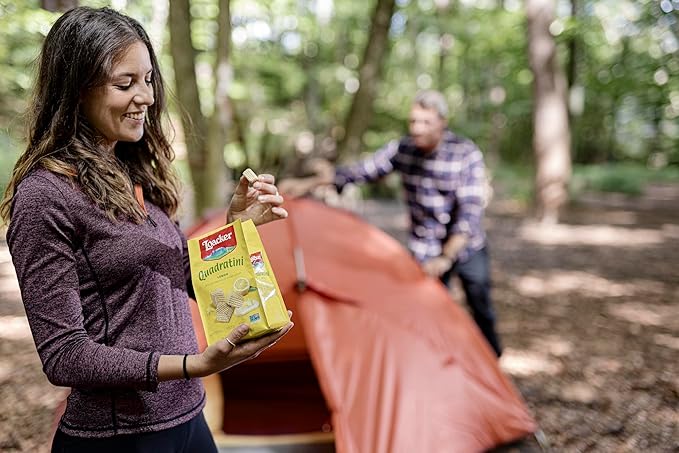 Loacker Quadratini Lemon Wafer Cookies LARGE - 30% Less Sugar - Premium Crispy Bite Size Wafers - NON-GMO - LARGE Pack of 6