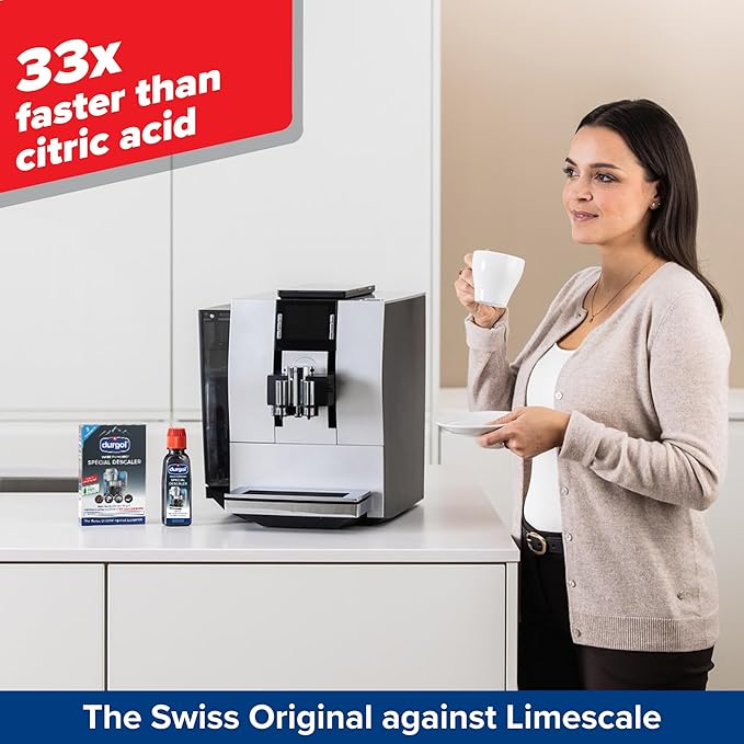 Durgol Swiss Espresso, Descaler and Decalcifier for All Brands of Espresso Machines and CoffeeMakers, 4.2 Fluid Ounces (Pack of 10)