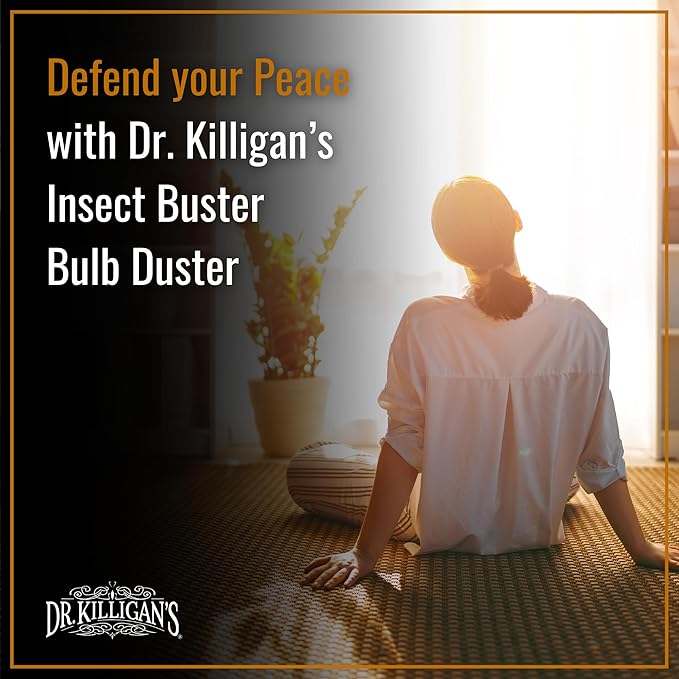 Dr. Killigan's The Insect Buster - Bulb Duster, Sprayer, Applicator, Dispenser for Diatomaceous Earth and Other Powders - Effective Dust Application Tool - Large (14oz)