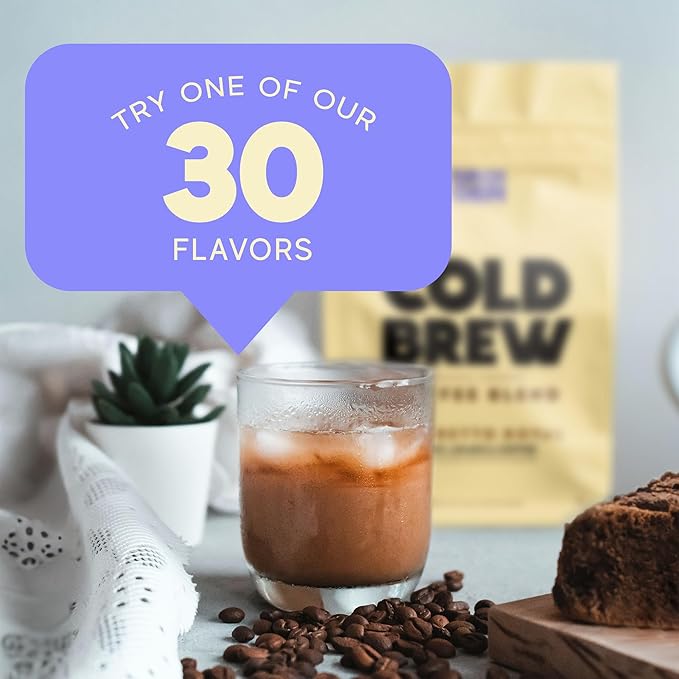 Birch Glen Roasters Cold Brew Coffee Bags - 12 Pack of Coarse Ground Coffee Filter Pitcher Packs for Easy Brewing - 100% Arabica - Yields 6 Pitchers - White Chocolate Mousse Flavor