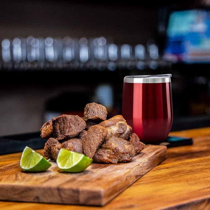 MEWAY 12oz/12 Pack Wine Tumbler Glasses with Lid -Double Wall Vacuum Stainless Steel Travel Tumbler Mug,Stemless Insulated Wine Cup for,Coffee,Cocktails,Gifts (Burgundy,Set of 12)