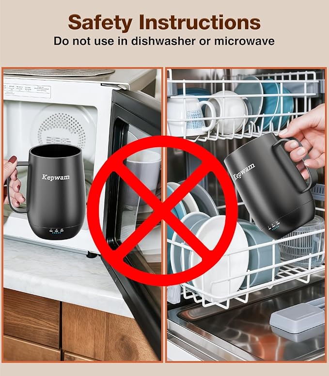 Heated Coffee Mug T2-Plus, 20oz Leading Large Capacity Self Heating Coffee Mug, Up to 8 Hrs Battery & Hot Up to 149℉, Smart Coffee Mug for Women, Men