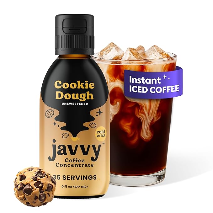 Coffee Concentrate - Limited Release Flavors - Cold Brew Coffee, Perfect for Hot or Iced Instant Coffees, Hot Drinks, Cold Brew Concentrate, 35 Servings - Cookie Dough