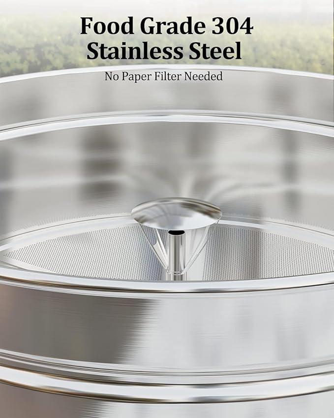 100 Cup Coffee Urn, 14L/3.7 Gal Large Capacity Stainless Steel Electric Coffee Percolator, Hot Beverage & Hot Cafe Dispenser with Fast Brew & Auto Keep-Warm, for Party Buffet Catering