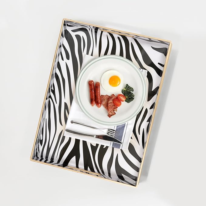 Coffee Table Tray, Serving Trays with Handles, Large Tray for Ottoman Coffee Table, Trays for Living Room Modern