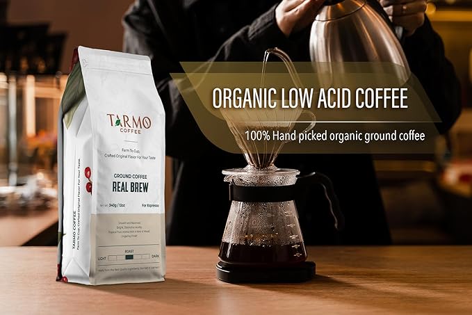TARMO - REAL BREW | Low Acid 100% ARABICA Ground Coffee | Specialty Vietnamese Coffee | Single Origin Medium Roast | Coffee Ground 35.5 Oz Bag