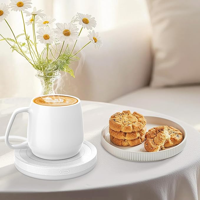 Smart Coffee Mug Warmer Candle Warmer Plate Safely Releases Scents Without a Flame Used as Candle Jar Warmer, Mug Warmer Cup Warmer Tea Warmer Desk Home Office