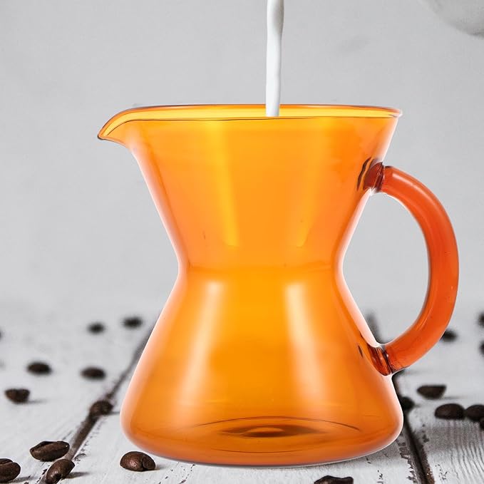TOYANDONA Heat-resistant Glass Coffee Carafe with Spout Portable Hand-brewed Coffee Pot for Home and Travel Versatile Milk and Tea Jug Easy to Clean Stylish Mini Kettle
