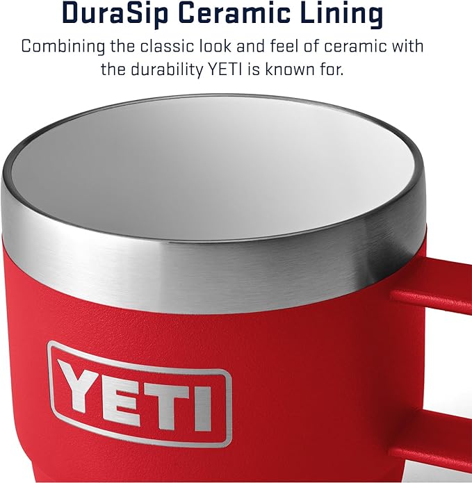 YETI Rambler 6 oz Stackable Mug, Stainless Steel, Vacuum Insulated Espresso/Coffee Mug, 2 Pack
