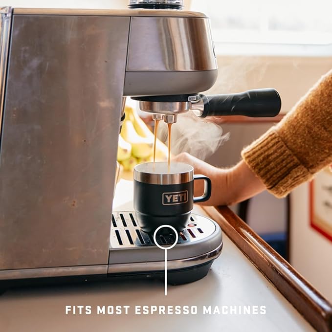 YETI Rambler 6 oz Stackable Mug, Stainless Steel, Vacuum Insulated Espresso/Coffee Mug, 2 Pack