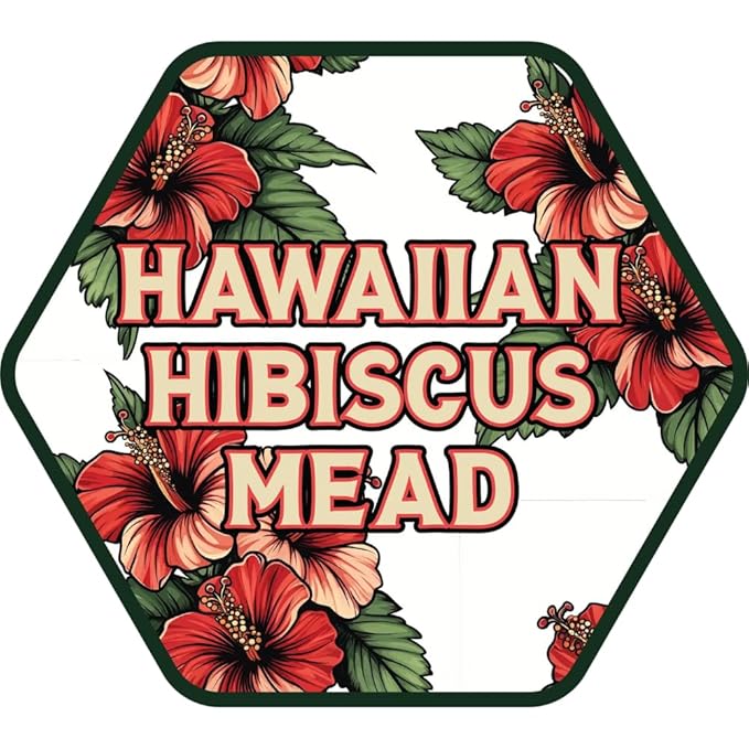 Craft A Brew - Mead Maker’s Choice - Hawaiian Hibiscus Mead Recipe Kit - Ingredients & Instructions for Mead Fermentation & Backsweetening – With Hawaiian Wildflower Honey - Makes 1 Gallon Still Mead