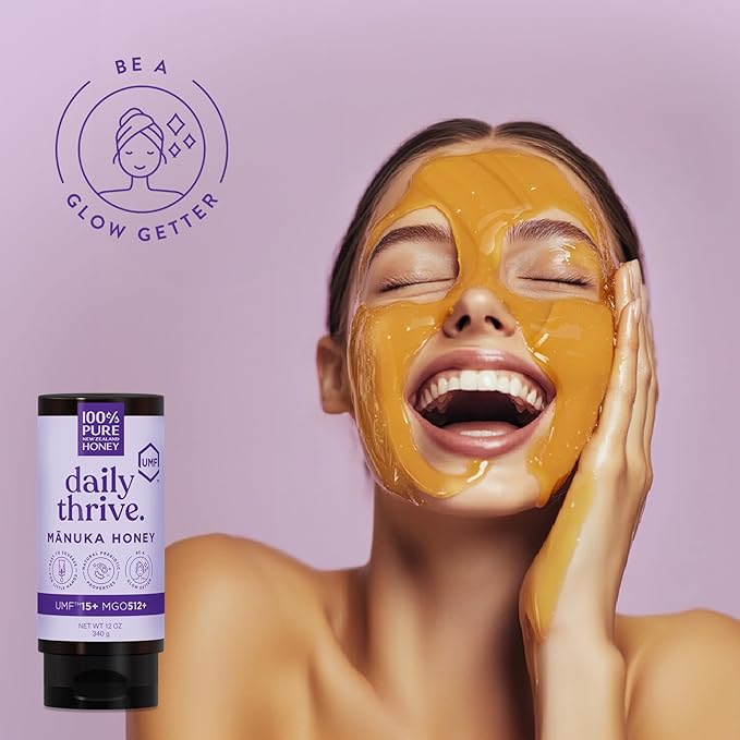 100% Pure New Zealand UMF 15+ MGO 512+ Manuka Honey Squeeze Bottle Raw & Unfiltered Certified Award Winning Silky Smooth Taste & Texture 12 Oz