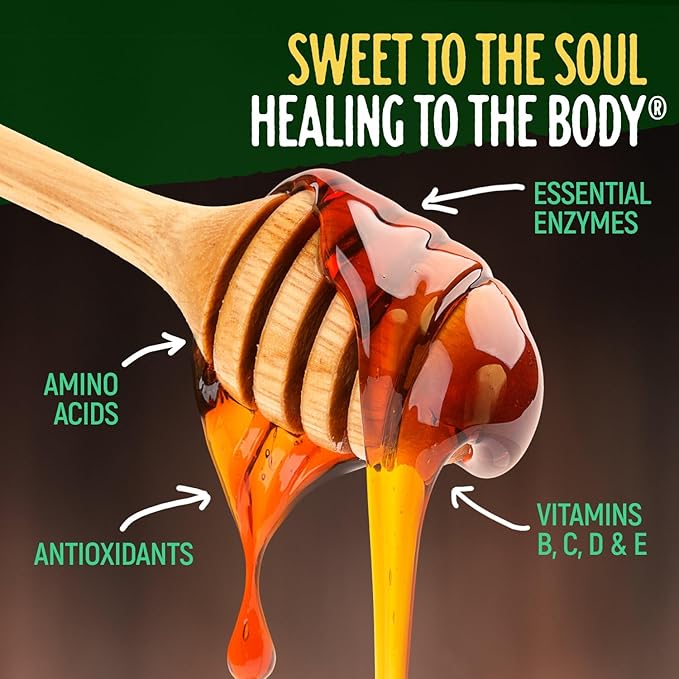 Kelley's 100% Organic Raw & Unfiltered Honey, USDA Certified, 24 Oz – All Natural, Flavor-Rich Honey for Fruits, Yogurt, Smoothies, Acai Bowls, Tea – Natural Sugar Substitute