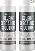 Essential Values Compatible with Keurig Descaling Solution - Specially Formulated for Keurig Descaler - Espresso Machine, Coffee Pot Cleaner - 12 Month Supply 2-Pack